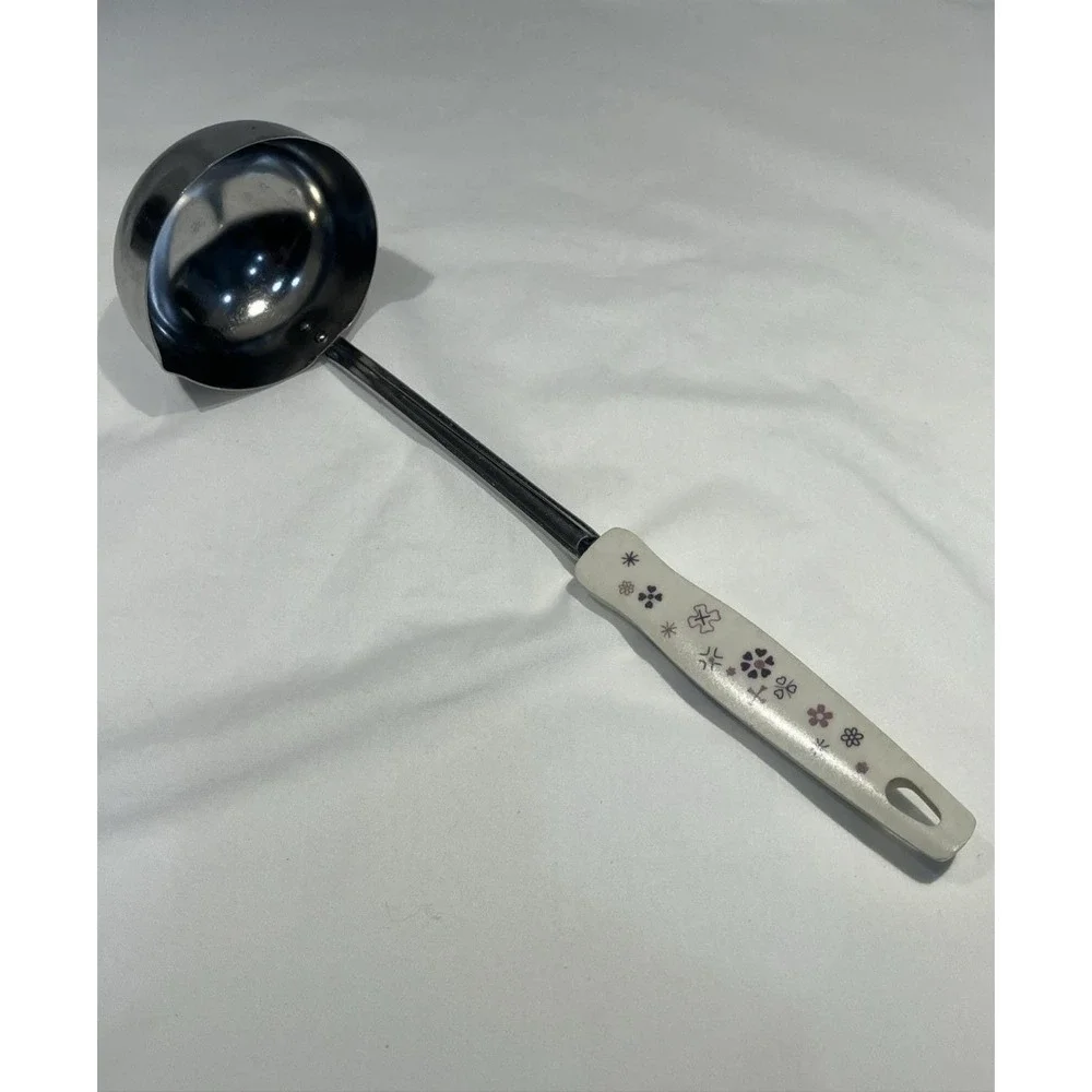 Ekco USA Stainless Ladle Melamine Purple Flower Power Starburst Hearts 11